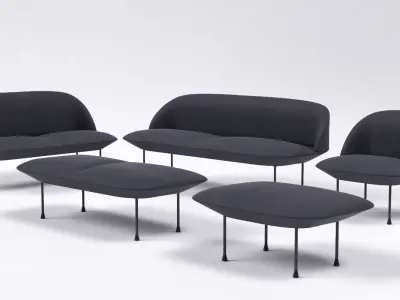 Muuto Oslo Furniture Set 3D model