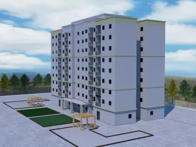 Building  exterior 3D model