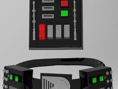 Darth Vader Armor from Episode 3 ROTS Accurate 3D print model