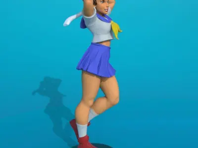 Sakura Street Fighter 3D print model