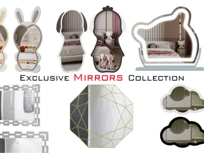 Exclusive Mirrors Collection 3D Model Pack