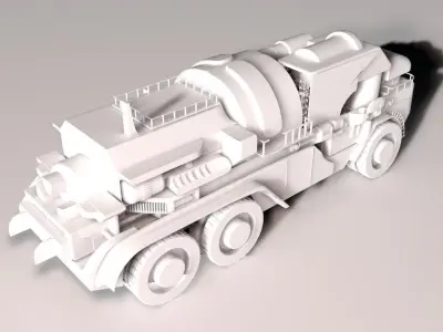 Red Alert 2 Allied Mobile Construction Vihecle 3D model