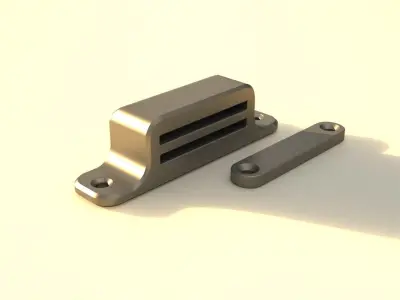 Magnetic door catch simple design 3D model