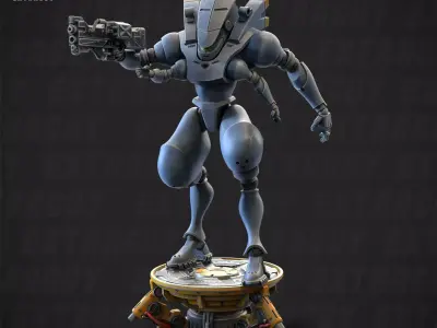 Robot Suit Type 303 Poseable Set 100mm 3D print model