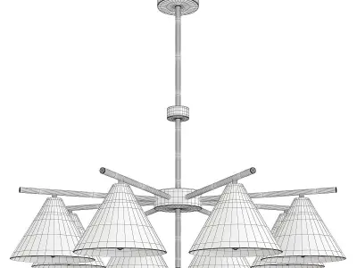 CHISA chandelier Low-poly 3D model