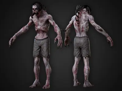 Humped Mutant Low-poly 3D model