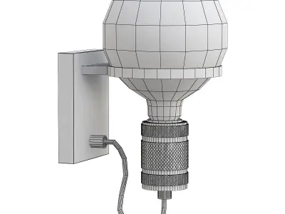 ottelien-30271-01-30 industrial wall light - gold 3D model