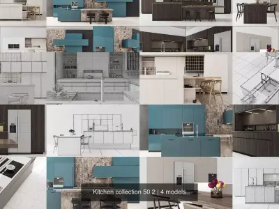 Kitchen collection 50 2 3D Model Pack