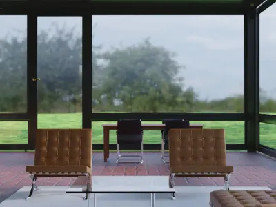 GLASS HOUSE 3D model get