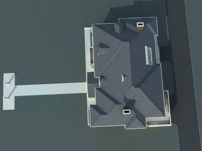 American Suburban Home 3D model