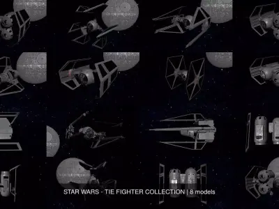 STAR WARS - TIE FIGHTER COLLECTION 3D Model Pack