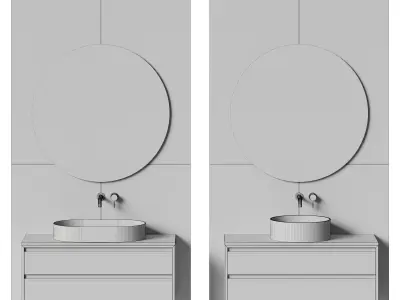 Bathroom set 41 3D model purchase