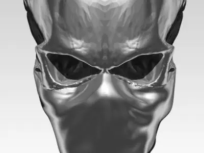 Danger Skull Mask pendant Jewelry printable model 3D print model