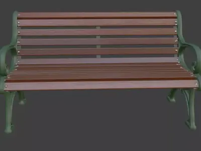 Park Bench 3D Model 3D model shop