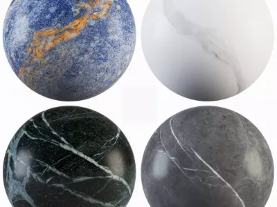 Marble 63 - Calacatta-veria green-Blue Night-Gray Texture