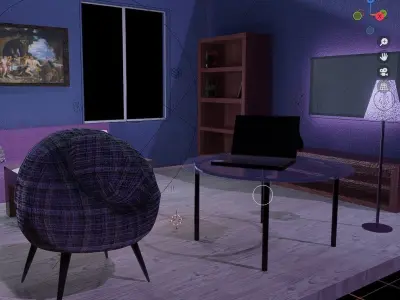 soft room mini asset Free 3D model