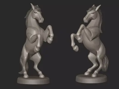 Stylized Horse  3D print model