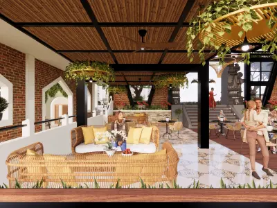 Padang Lepas Cafe 3D model