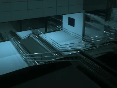 metro train station  3D model