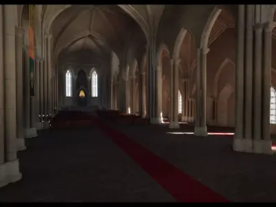 Church Low-poly 3D model