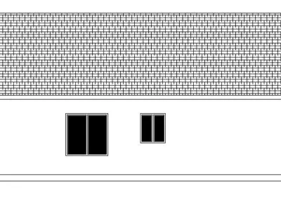 Modern 3-Bedroom Bungalow House 3D Model with Interior Exterior  3D model