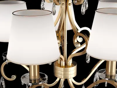 Parkdale 5Light Shaded Chandelier 3D model
