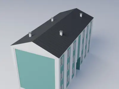 Apartment building 3D model