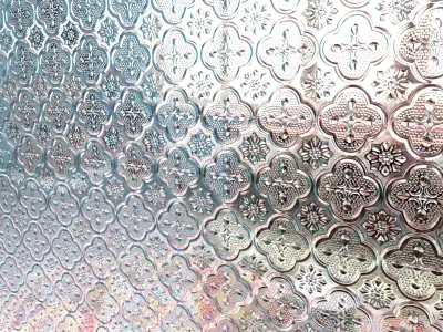 FROSTED GLASS ORIENTAL NORMAL MAP Low-poly 3D model