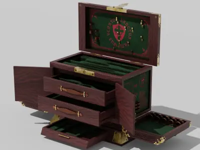 OB 00 05 vampire hunter trunk Low-poly 3D model