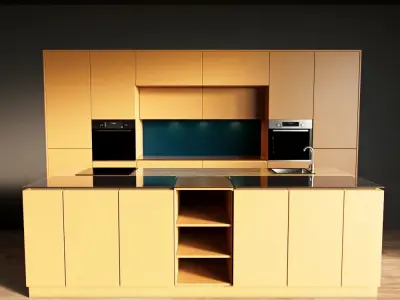 75-Kitchen3 matte 7 3D model
