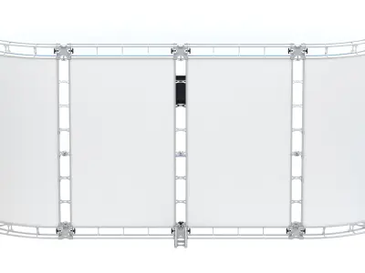 Backdrop 8ft x 20ft Truss Backwall Display 3D model