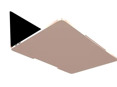 Laptop Mockup v1 002 Low-poly 3D model