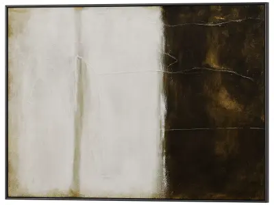 Set of 3 Abstract Paintings in Frames 3D model 120