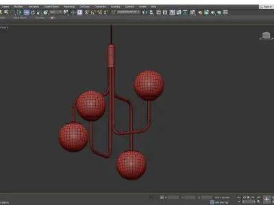 Sabina Grubbeson Strapatz Glob Brass Low-poly 3D model