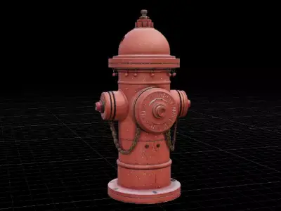 Fire Hydrant Street Game  Film 3D Model Low-poly 3D model