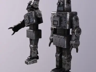 Toy Robot Low-poly 3D model