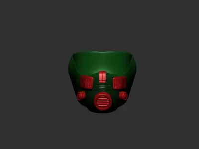 helmet high poly sculpt 3d printable  3D model 86