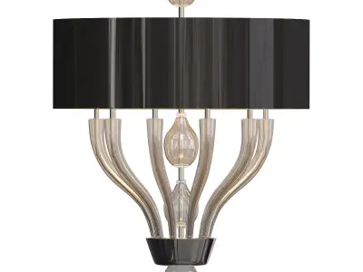 Pandora gold chandelier 3D model