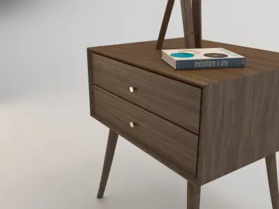 Bedside Tri Stand Lamp  Free 3D model