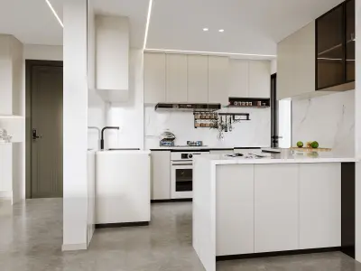 Modern style home space design 3D model
