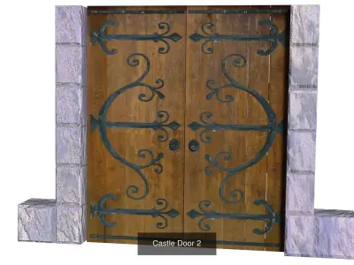 Castle Doors 3D Model Pack