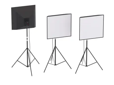 Softbox Studio Light 3D model