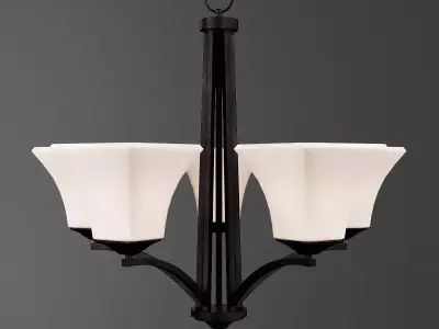 AURORA CHANDELIER Low-poly 3D model