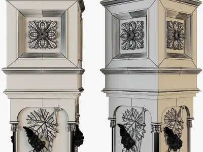 stair column for cnc  3D model