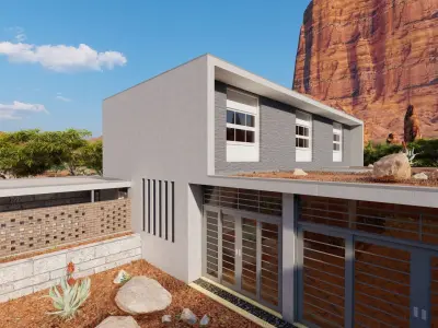 Casa Scene-villa-modern house 3D model