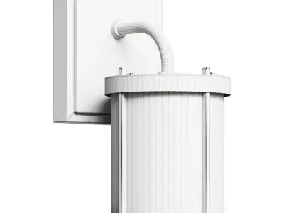 lucide makkum wandlamp buiten 1xe27 ip23 zwart 3D model