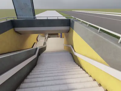 Cologne subway station 3D model