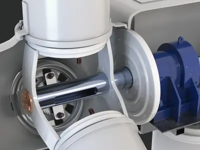  Offshore Wind Turbine with Mechanisms 