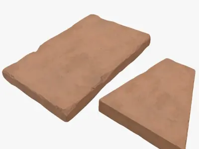 Concrete cartoon 3D model