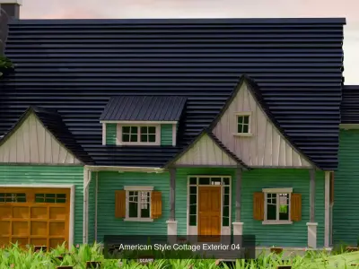 American Cottage Houses Pack v1